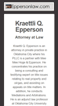 Mobile Screenshot of eppersonlaw.com